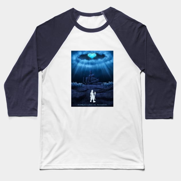 MOON Baseball T-Shirt by Haelyonn